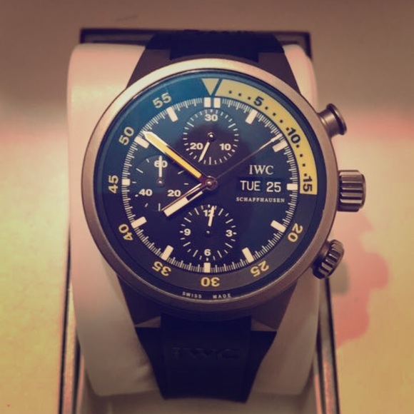 IWC Aquatimer Chronograph Watch 3719, 42MM - Picture 1 of 6